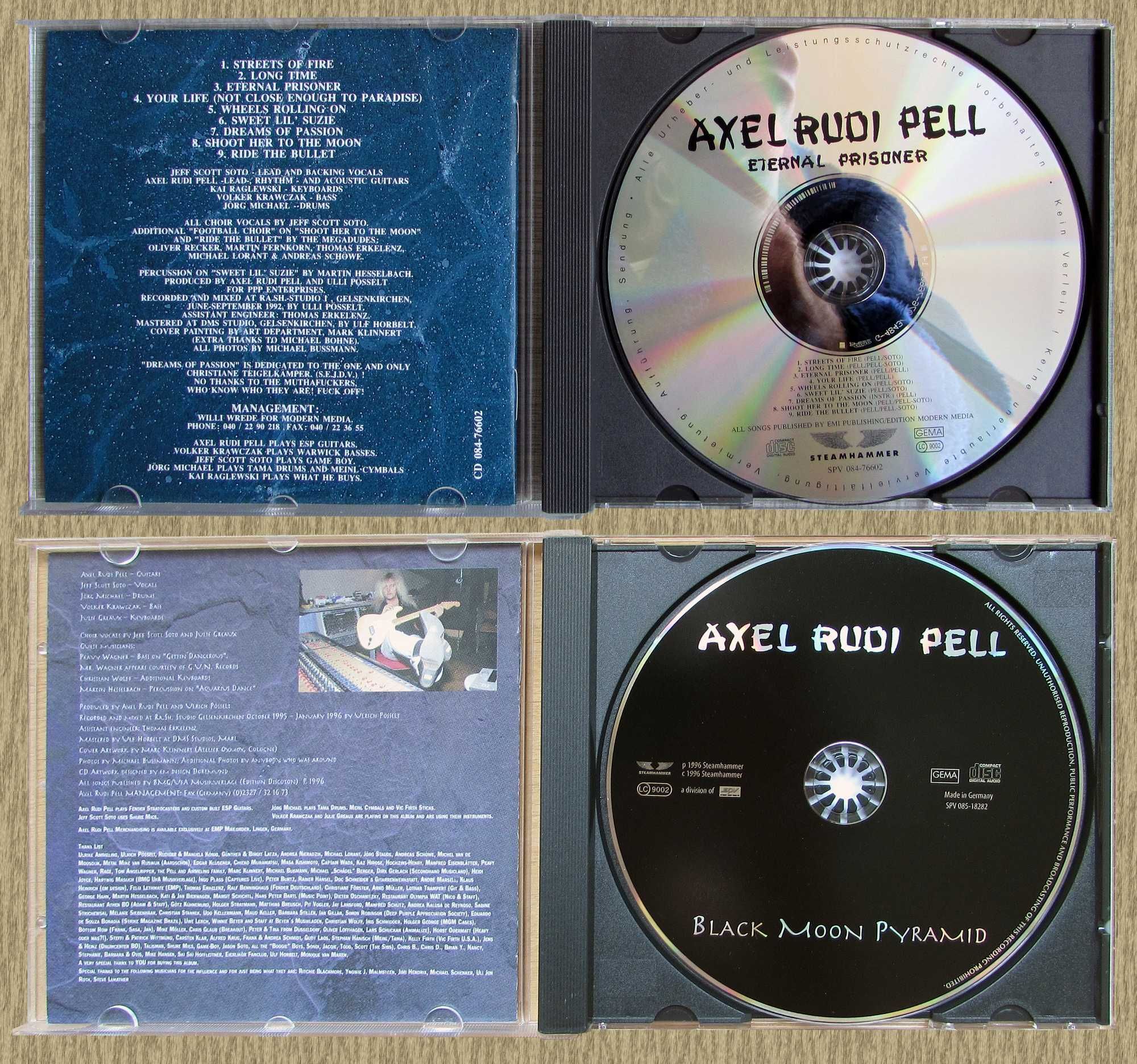 CD Axel Rudi Pell - 1992, 1996, 1997, 1998, 2000, 2004, 2014, 2016