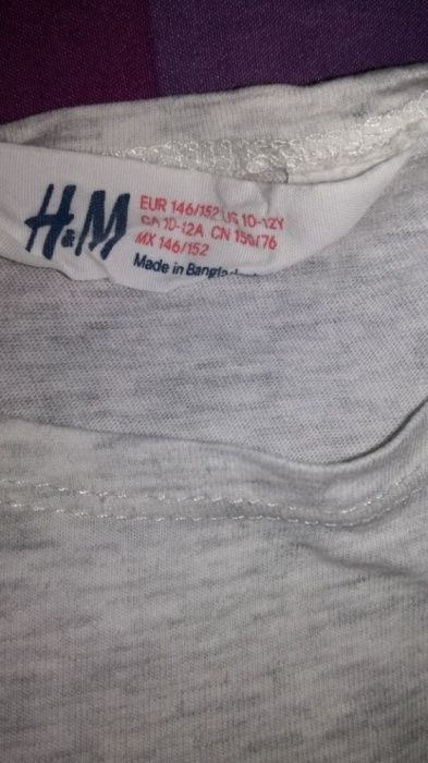 Sukienka i koszulka na ramiączka H&M rozm. 146-152