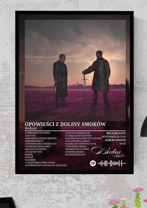 Bedoes 2115 Opowieści z doliny smoków cd plakat a3 w ramce obraz