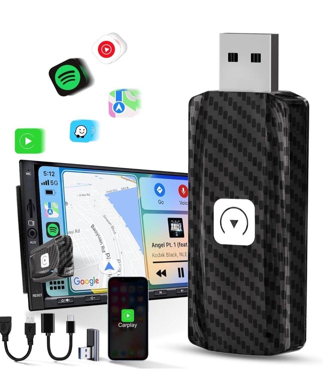 MSXTTTLY Carplay Wireless Adapter U2C-AIR 2.0