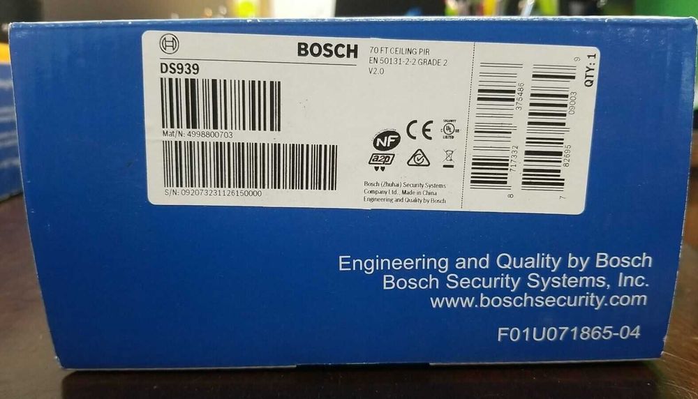 BOSCH DS939,датчик руху стельовий на 360 град.,