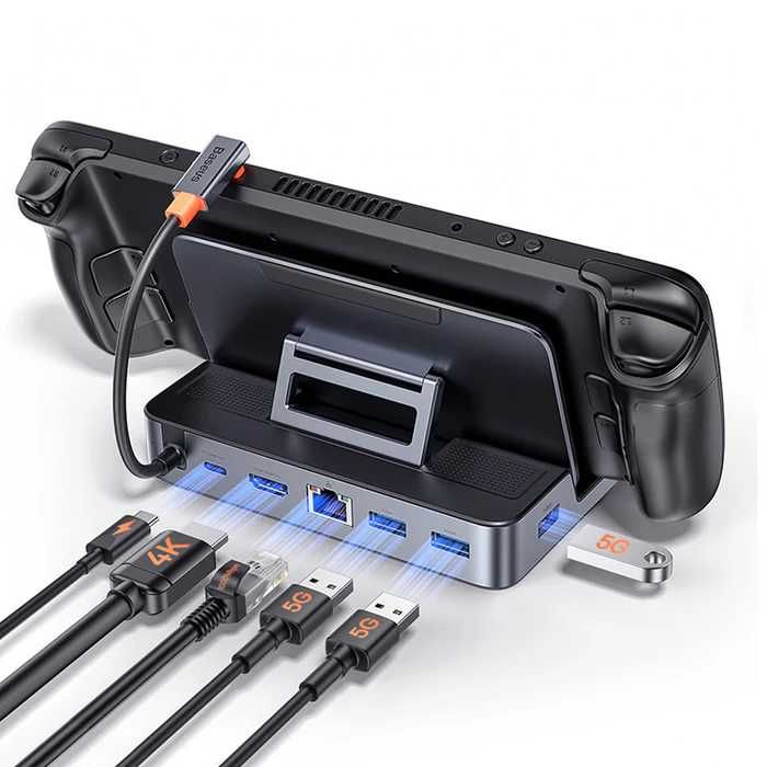 Док-станция Baseus GamerX 6 Ports USB-C для Steam Deck