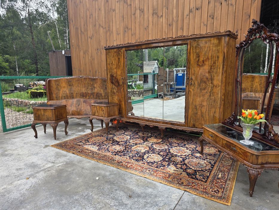 Sypialnia ART DECO barok orzech komplet #1912 Stylowy Węgrów