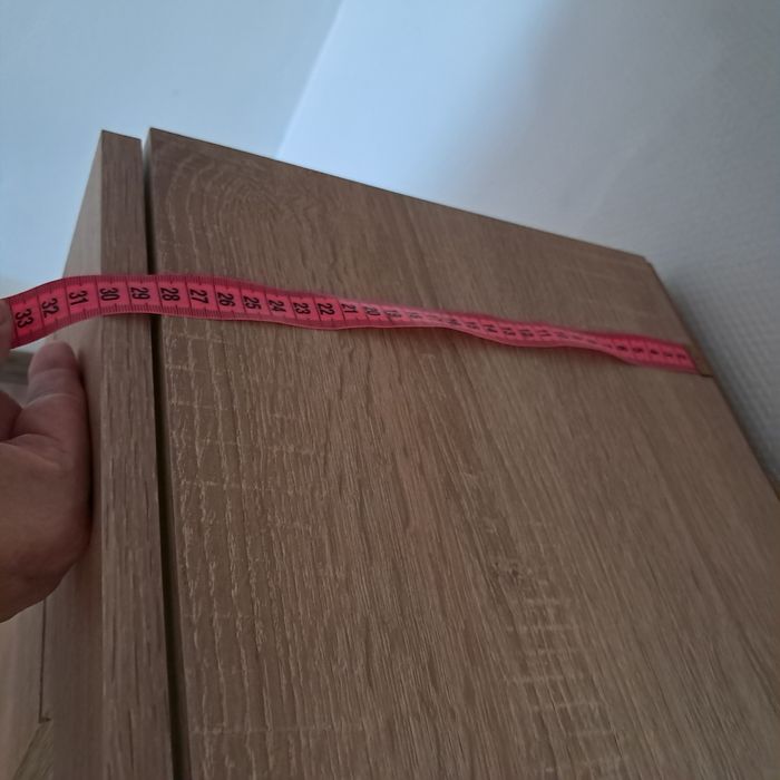Komplet BRW 2xszafka led  1x Rtv  dąb sonoma /biel połysk