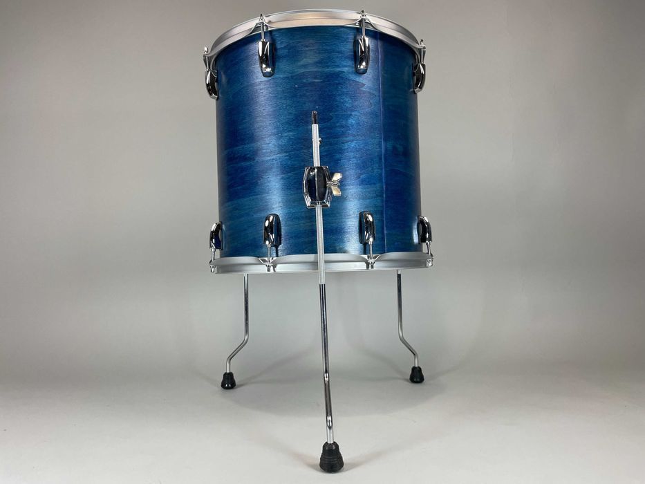 MK-Drums Custom Floor Tom 16" x 16" Birch/Brzoza - Blue Satin Finish