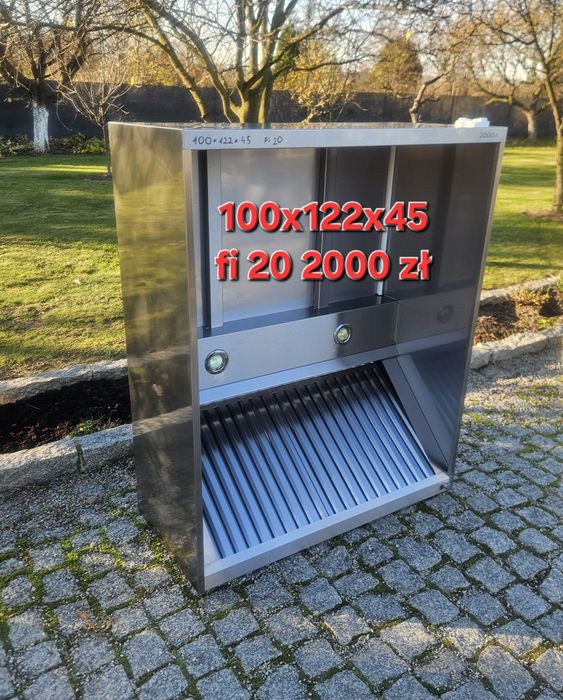 Okap skrzyniowy, okap z nierdzewki, okap gastronomiczny