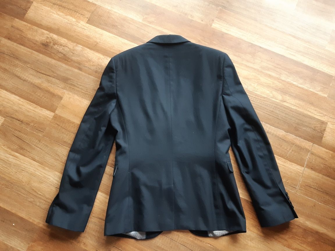Marynarka granatowa M next Slim fit 38 garnitur elegancki żakiet męski