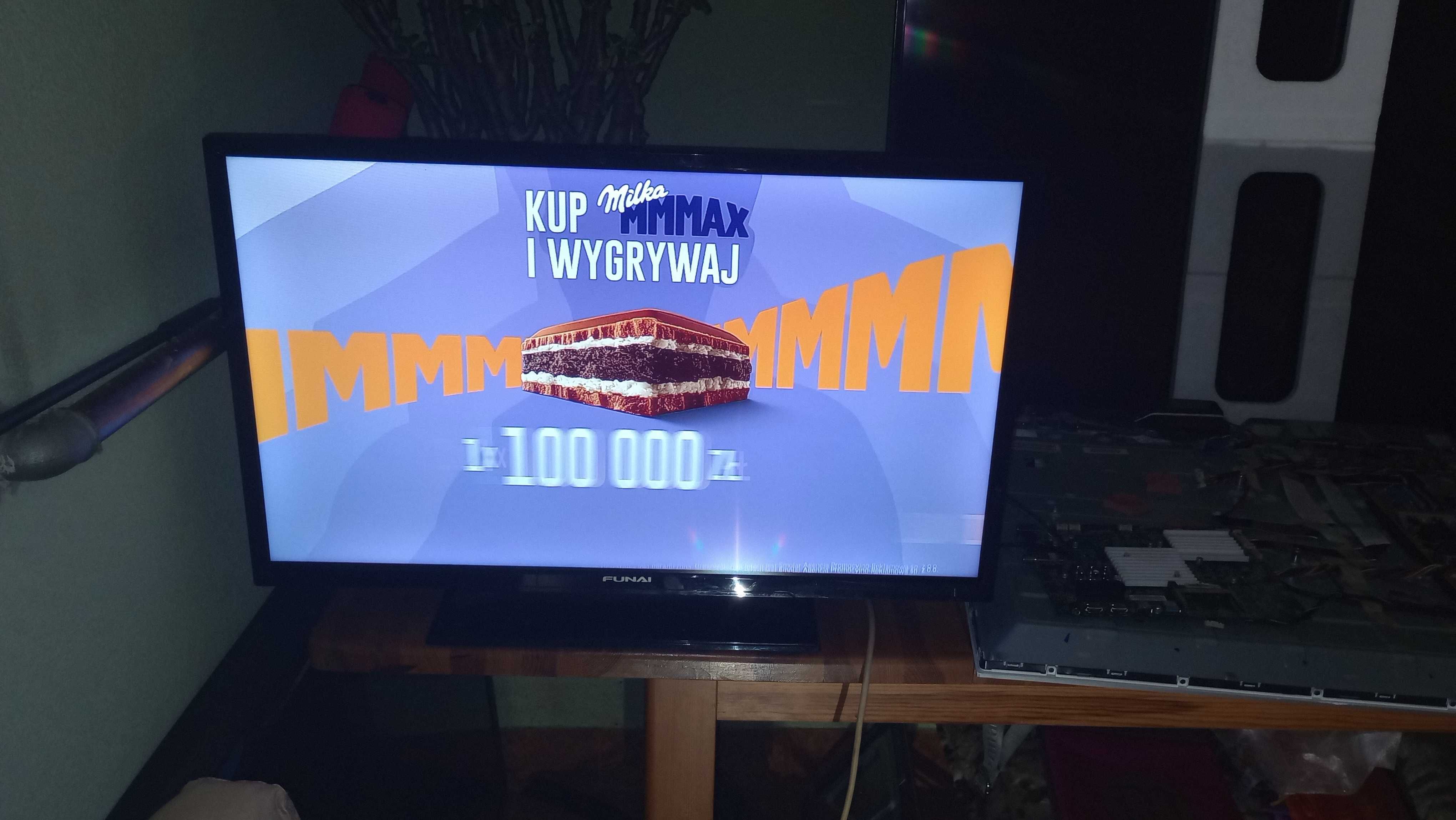 Telewizor Funai 32"100Hz+ dekoder DVB-T2 czytać opis