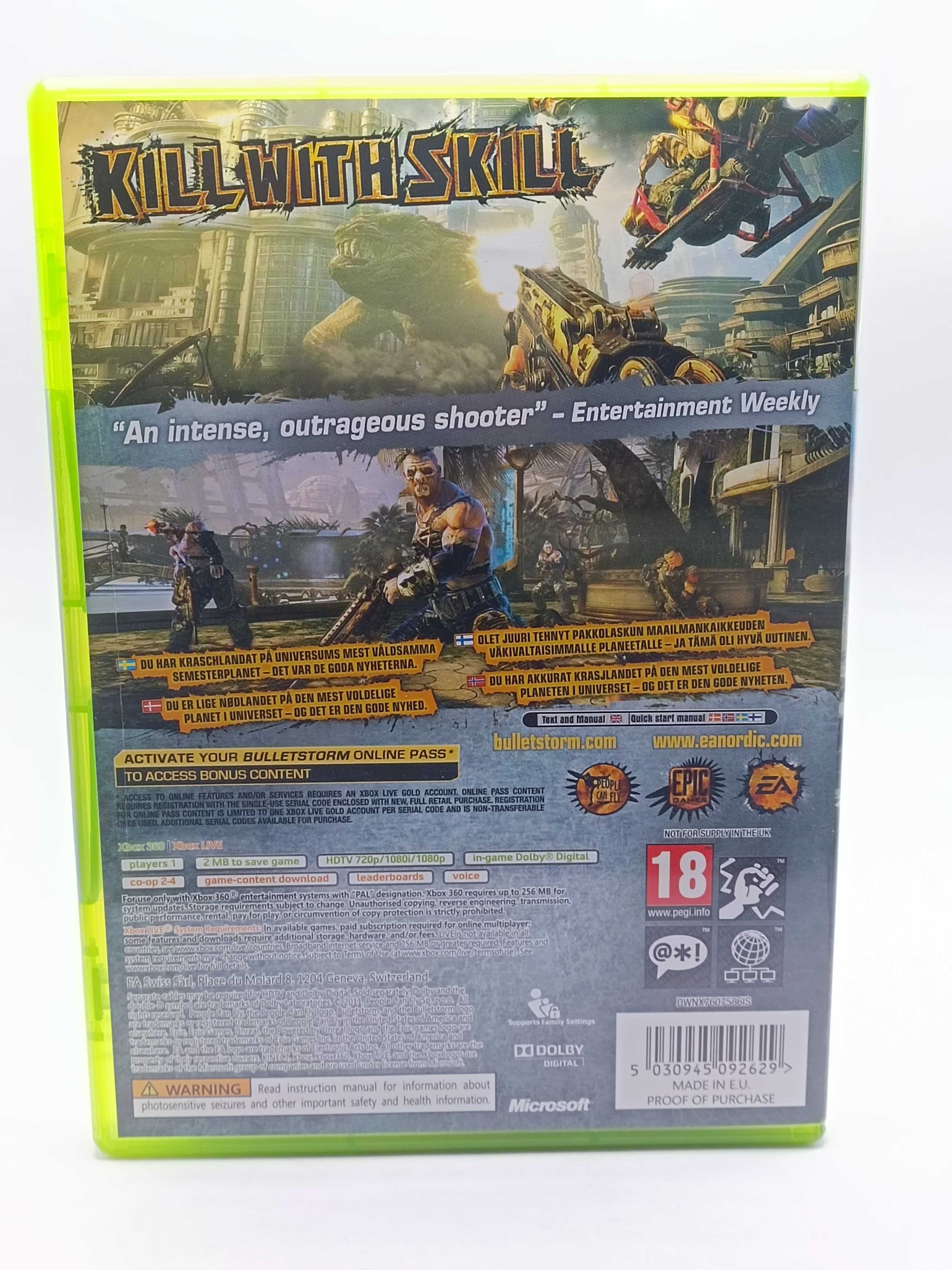GRA Bulletstorm NA XBOX 360 78/01/25s