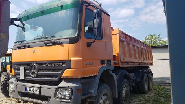 Mercedes 4144 8x8, wywrot 3W Meiller, MP2, 440KM