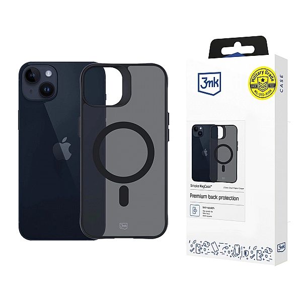 Etui 3mk Smoke MagCase z MagSafe na iPhone 14 Plus - półprzezroczyste