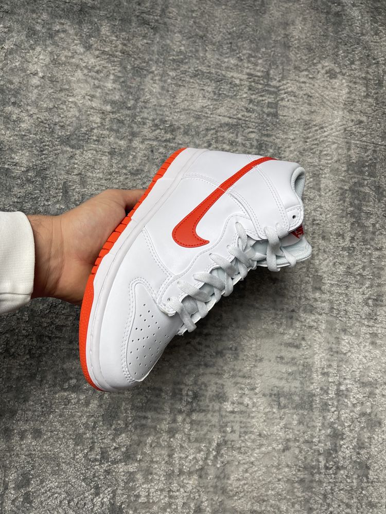 Nike Dunk High White Red 38.5 *NOWE*