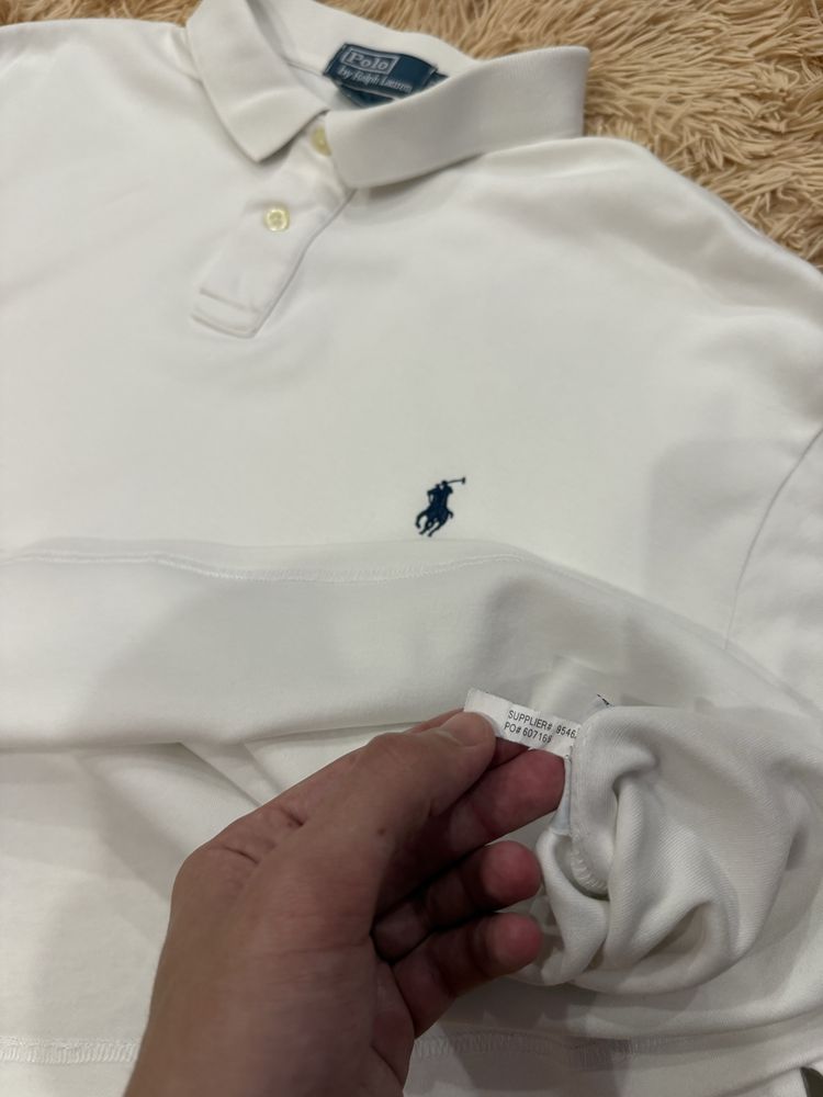 Белая поло футболка polo ralph lauren ральф лорен оригинал xxl 2xl