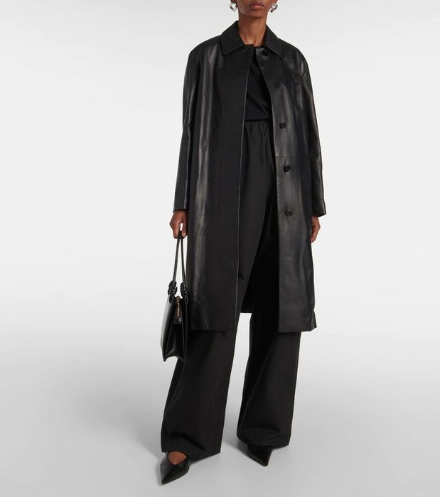 Шкіряний плащ, тренч з натуральної шкіри