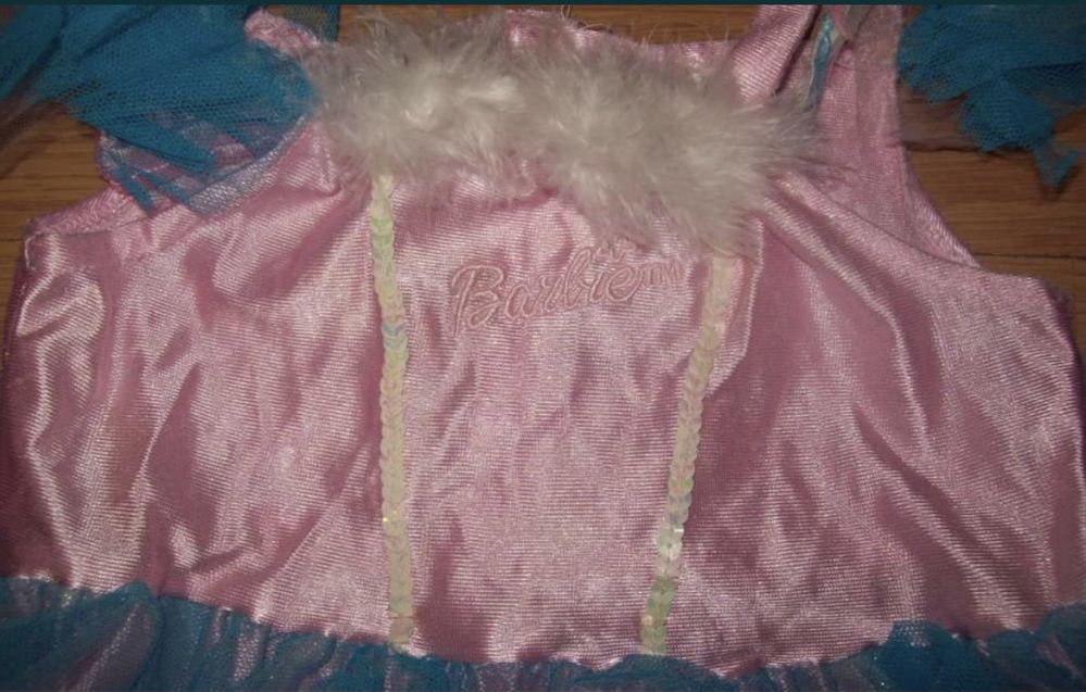 Sukienka suknia strój przebranie na bal BARBIE 3-5 lat