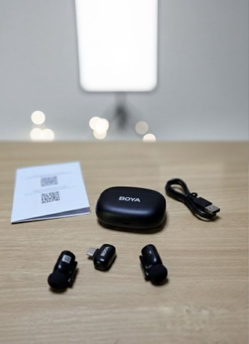 Петличний мікрофон з кейсом BOYA mini 2 USB- C петличка
