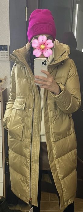 Зимове пальто,пуховик довгий,натуральний пух 80/20