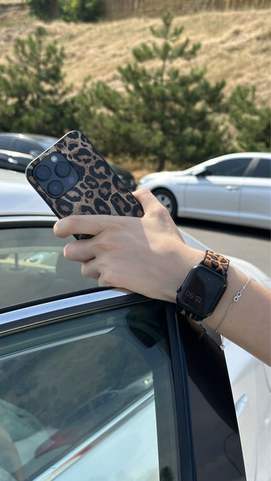 Леопардові чохли для iphone від X до 15 Pro Max