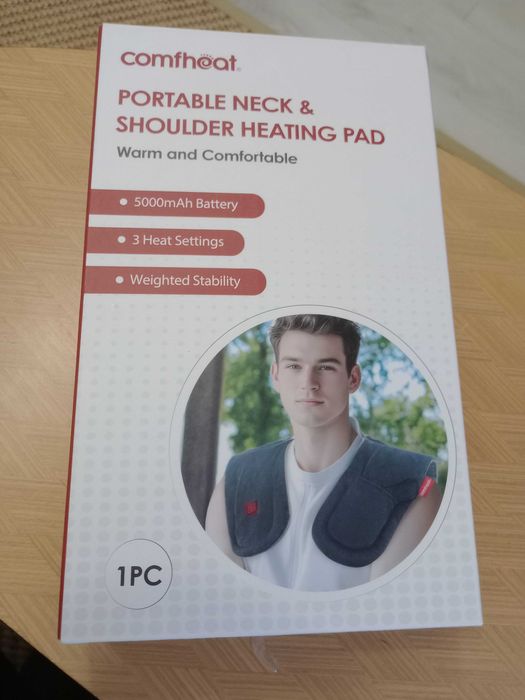 Bezprzewodowa poduszka grzewcza łagodząca ból szyi i ramion