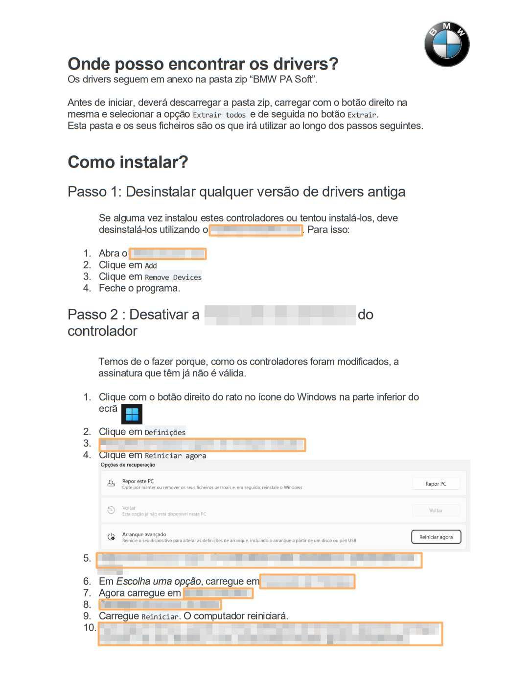 BMW Scanner 1.4 PA Soft - Guia Instalação Windows 11 Incluída