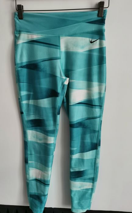 Nike legginsy sportowe damskie logowane wzór S