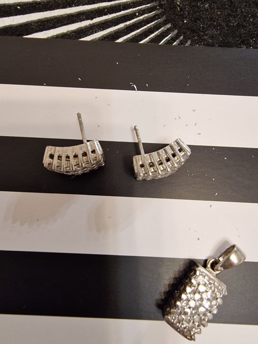 Komplet srebrnej biżuterii Apart