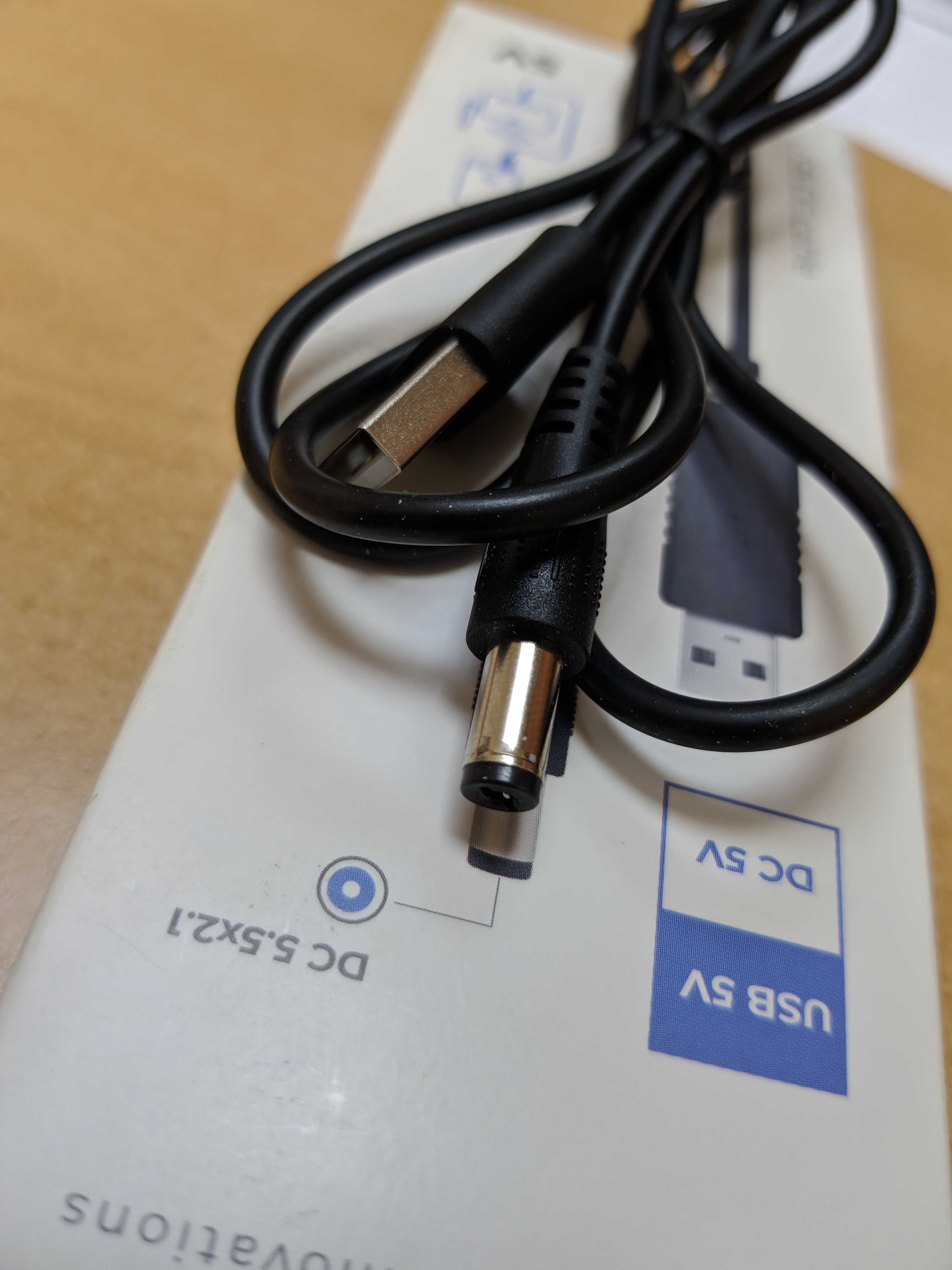 Кабель живлення ACCLAB USB to DC 5.5 х 2.1 мм 5 V 1.5 A 1 м