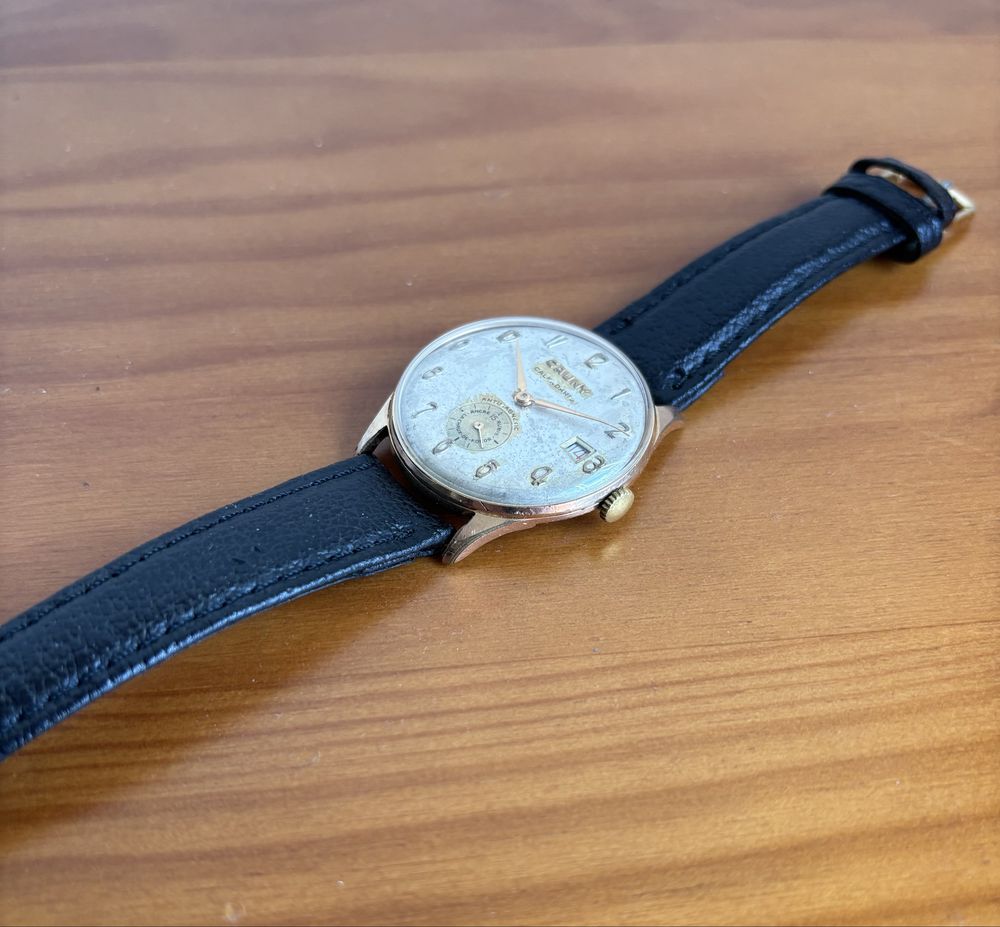 Relogio Cauny calendario 36mm calibre Unitas 6410