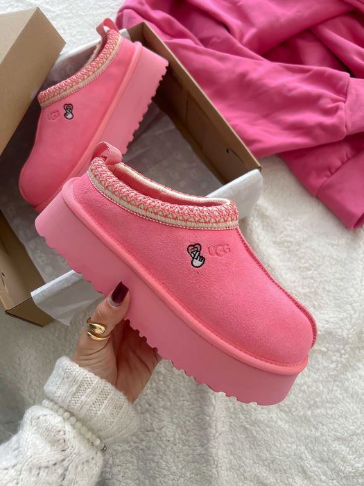 Жіночі зимові уггі UGG Tasman Platform Love Pink (рожеві) U7130