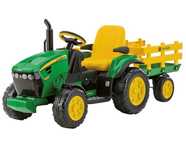 JOHN DEERE TRAKTOR na akumulator Peg Perego z przyczepką