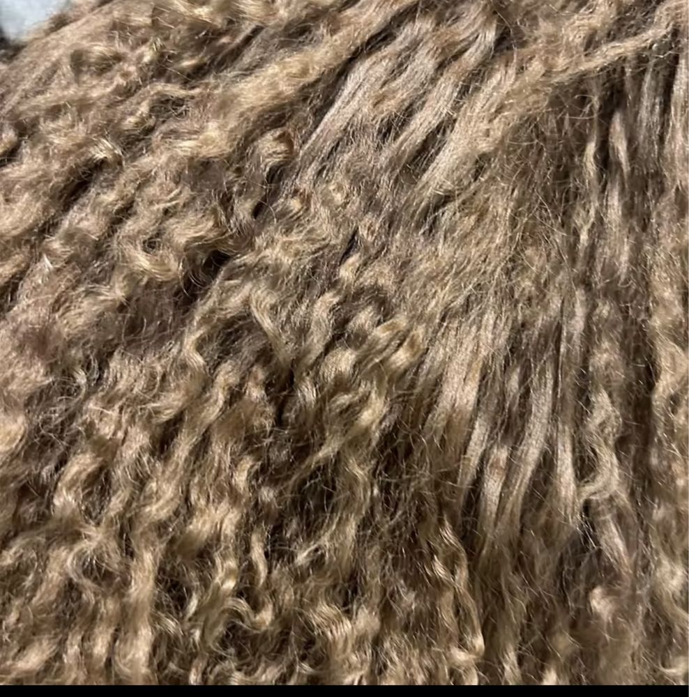 Kontantto plaszcz futro naturalna lama xs-3xl