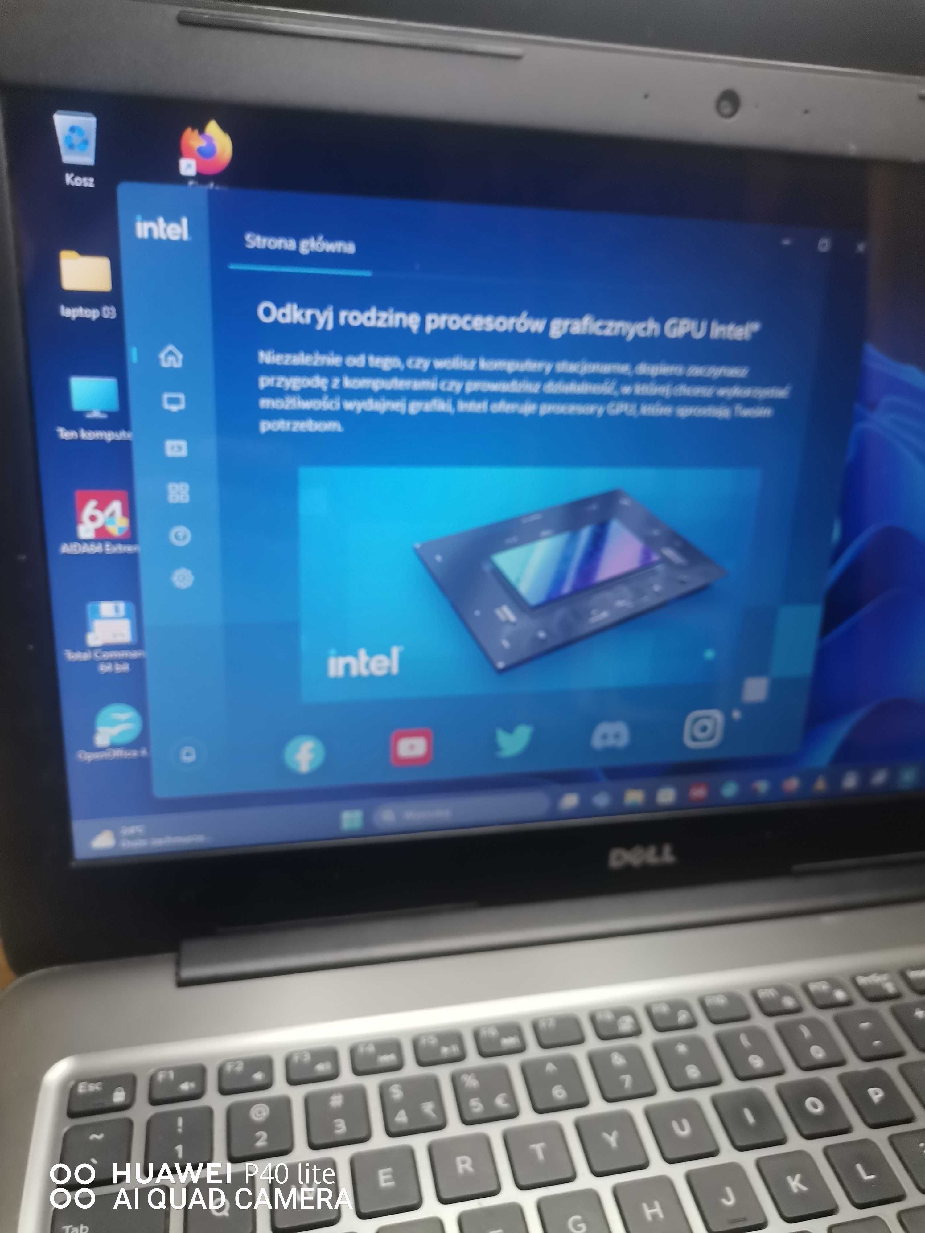 Mocny Dell 5567/15,6"HDMI /i7-7gen-7500U/ram8GB/SSD128 SAMSUNG/Win11pl