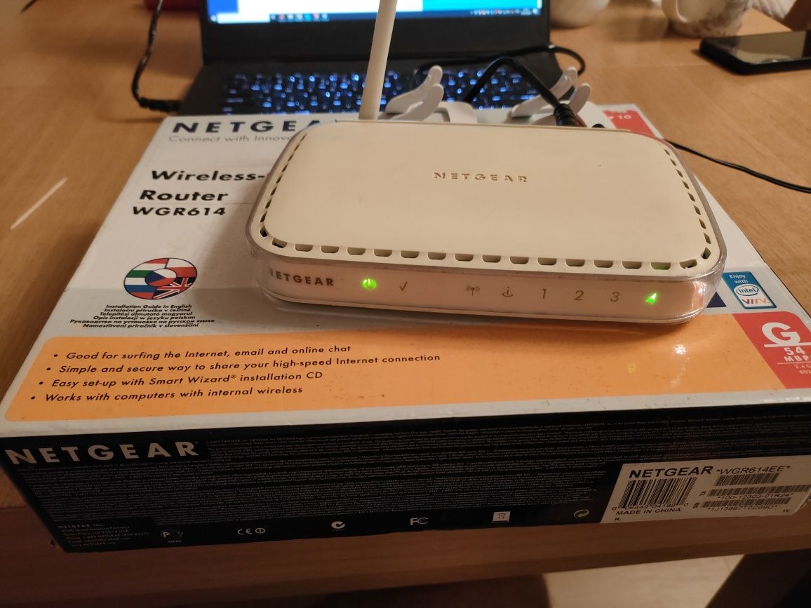 Router Wi-Fi Netgear WGR614v7 bez zasilacza