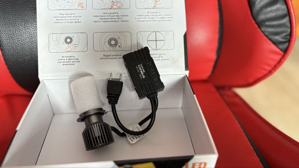 Продаю б/у світлодіодні лампи CYCLONE Led type 45 H7 в хорошуму стані!