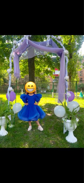 Сукня синя випускна вечірня дитяча