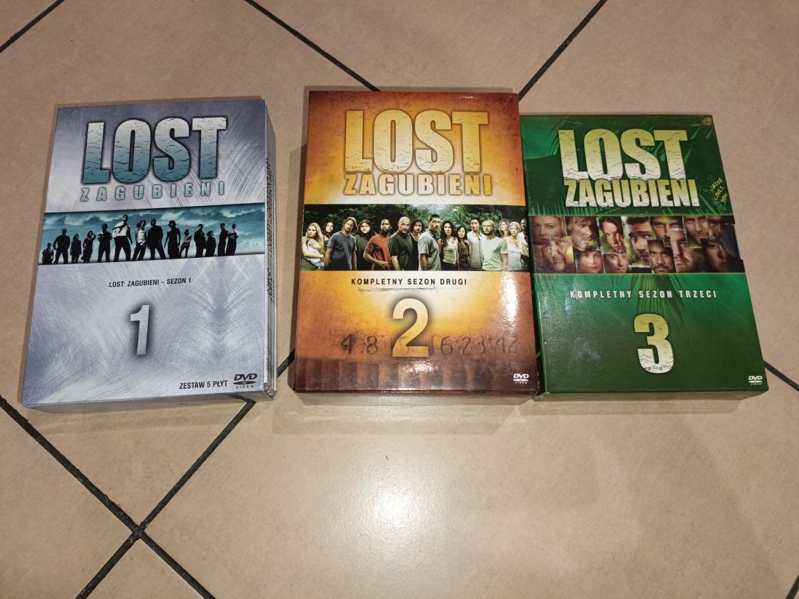 Lost zagubieni 1,2,3 sezon 3 sezony DVD