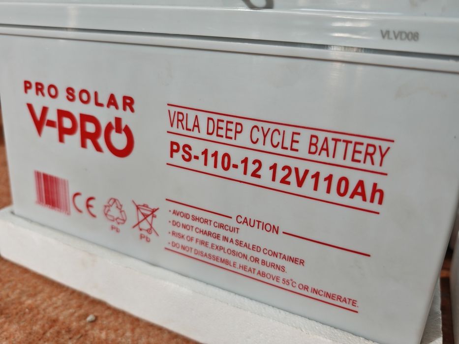 Аккумулятор AGM 4шт 12v 110A Volt Polska DEEP CYCLE VPRO SOLAR