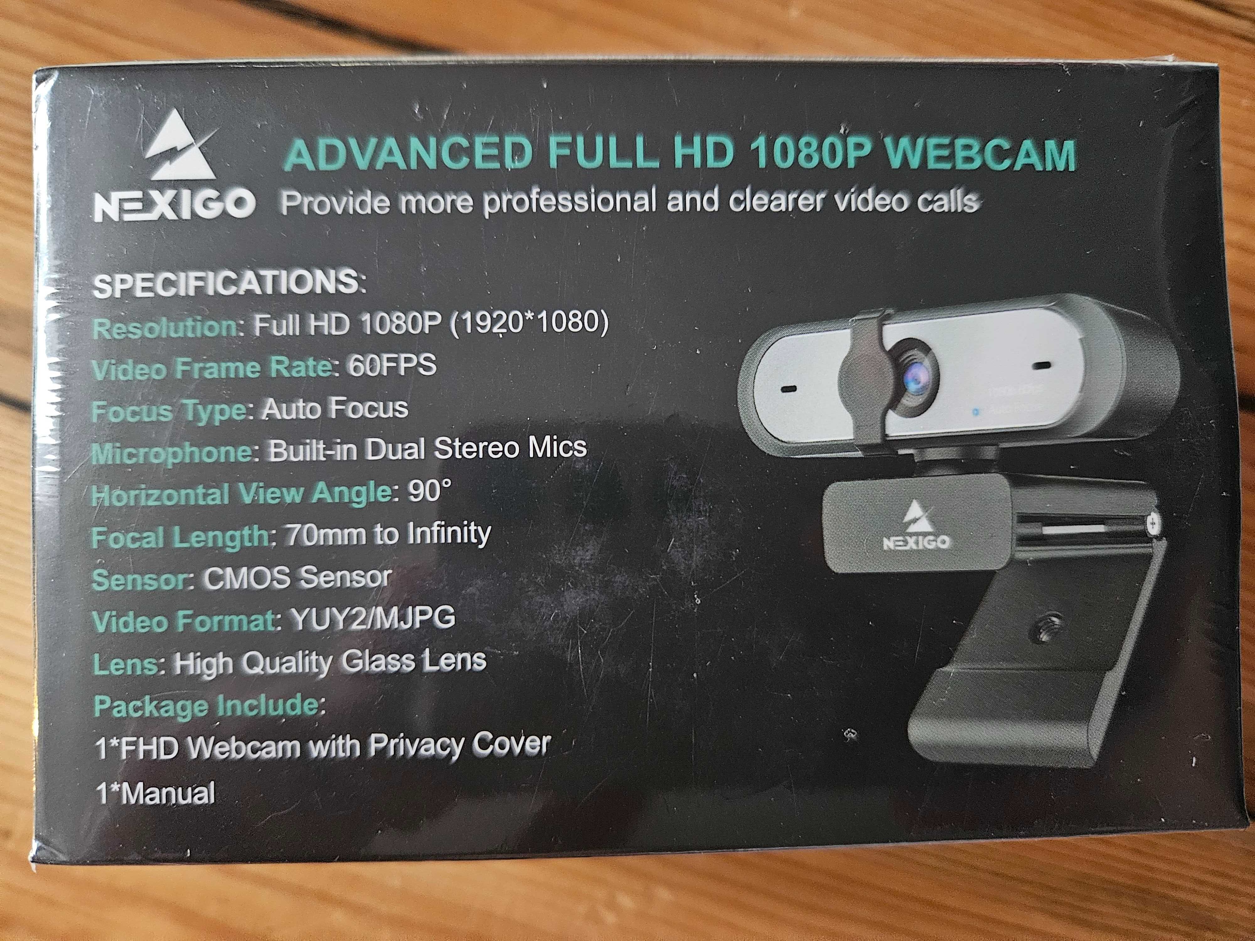 NOWA, ZAFOLIOWANA Kamera internetowa NexiGo N660P 1080P 60FPS