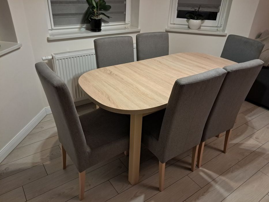 Stół 160x80 + krzesła