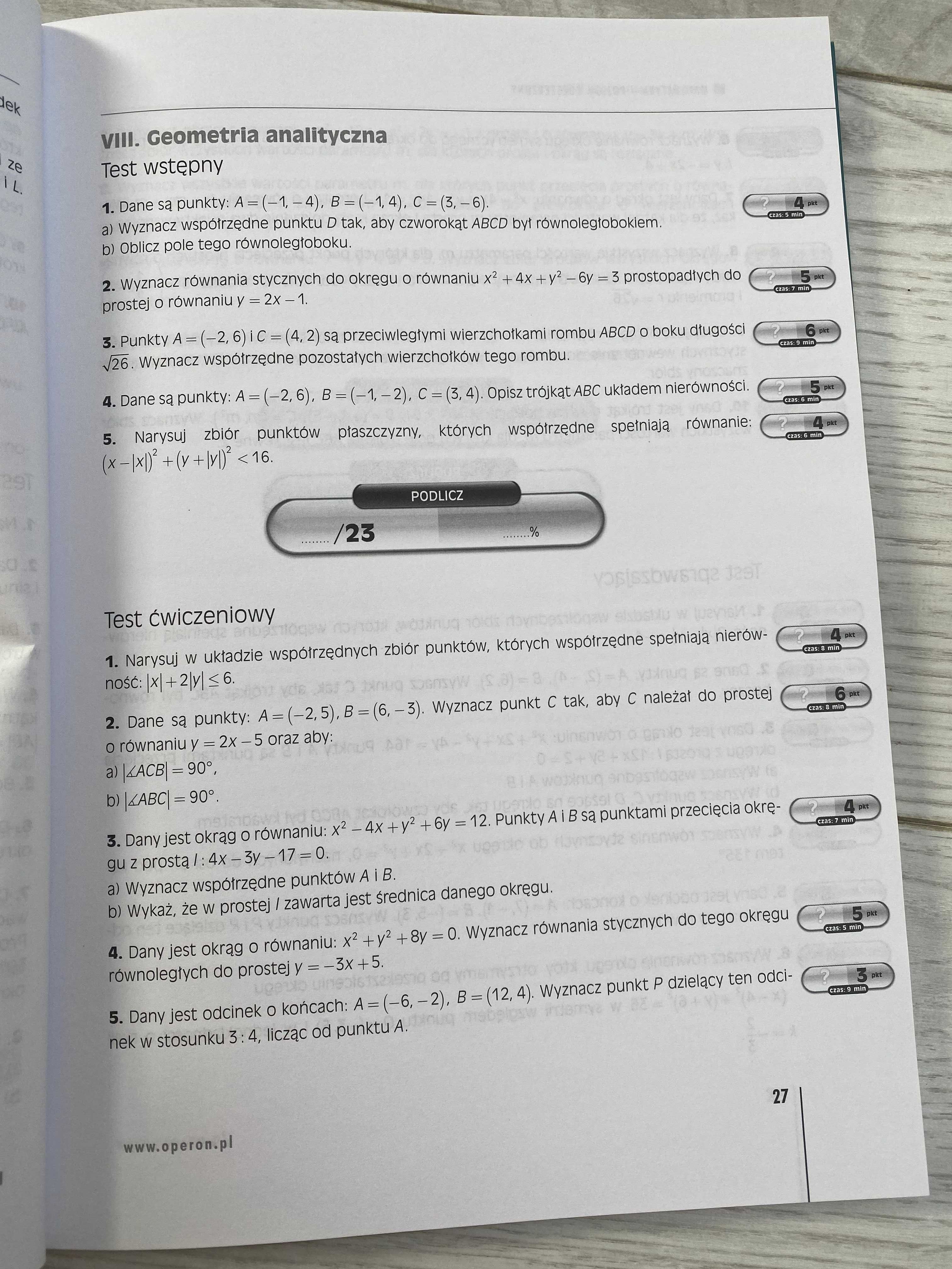 ZESTAW Operon Matematyka Matura Vademecum + testy p. rozszerzony, NOWY