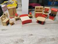 Zabawki drewniane, sypialnia kuchnia piękne