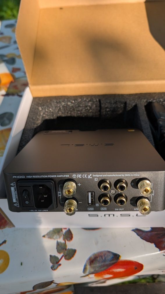 Топовий підсилювач SMSL A100 (Hi-Fi, клас D) 2.0 2.1  80 Вт