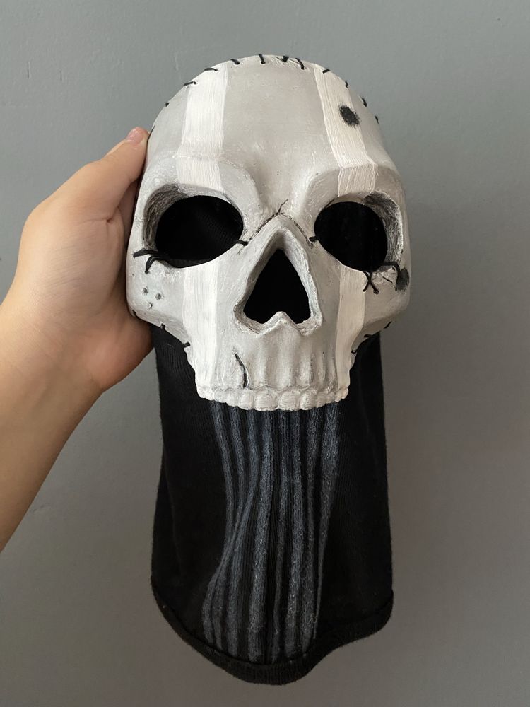 Ghost Call Of Duty maska cosplay COD "asg" HANDmade OPIS