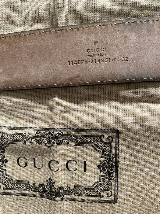 Cinto Gucci usado 3 vezes. 90 cm