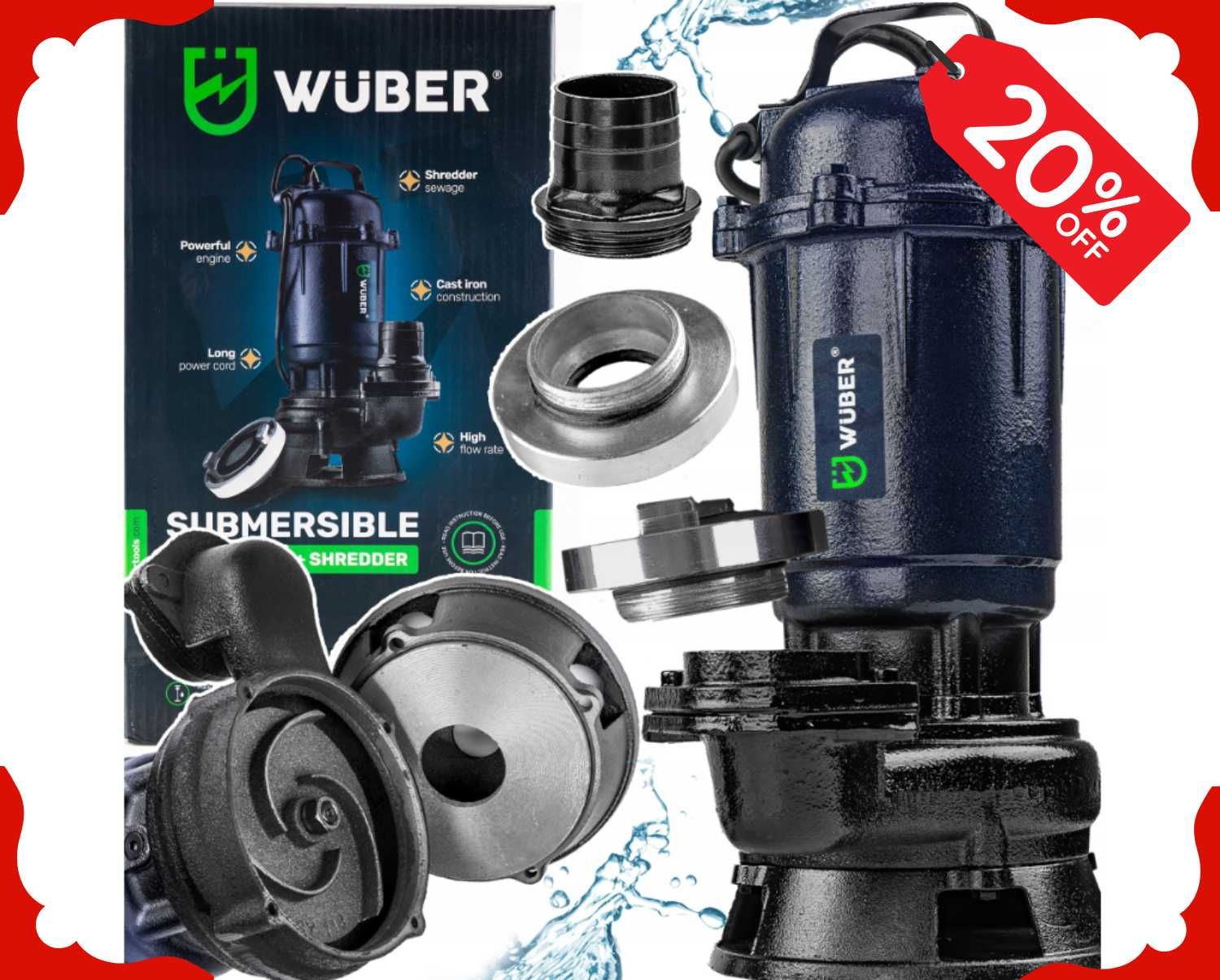 Nowa POMPA Z ROZDRABNIACZEM Do Wody Brudnej Czystej Szamba (-20%)