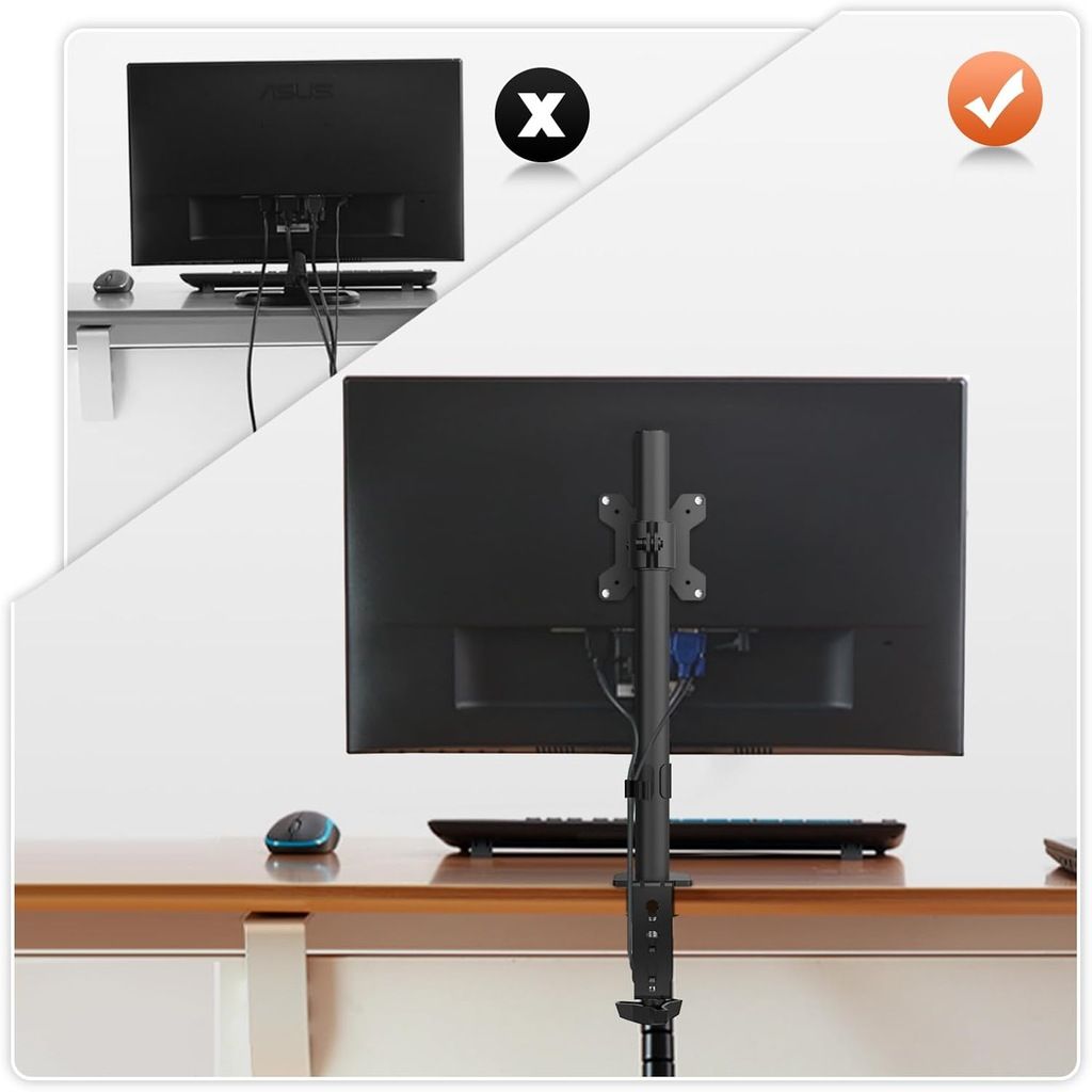Biurkowy Obrotowy Regulowany Uchwyt Na Monitor Uniwersalny