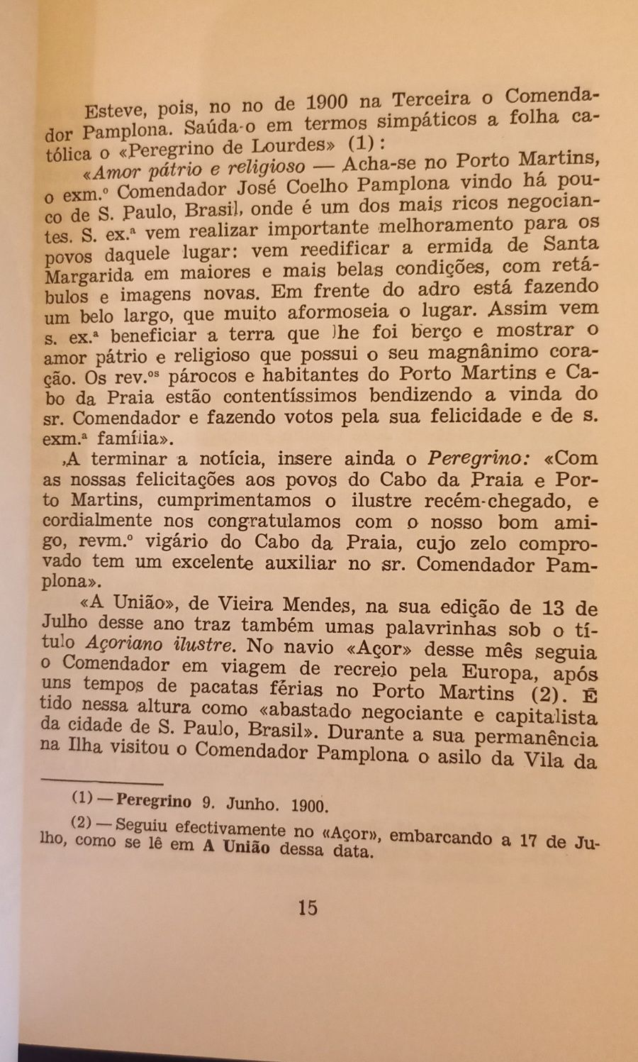 Livro "O Visconde de Porto Martim", Valdemar Mota.