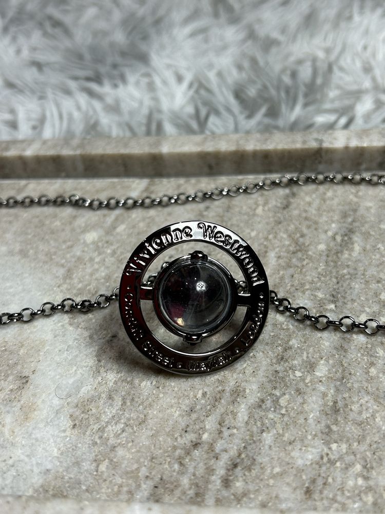 Кулон Vivienne Westwood Necklace Orb Black підвіска подвеска