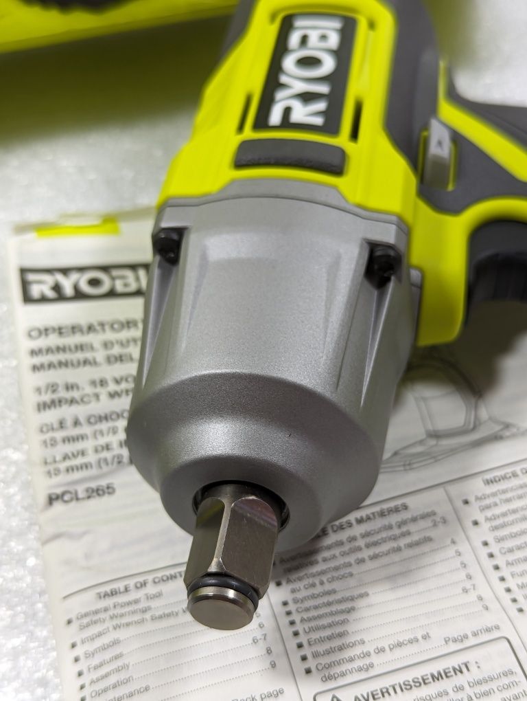 Ryobi One+ 18V PCL265K1 Акумуляторний гайковерт 600 Нм