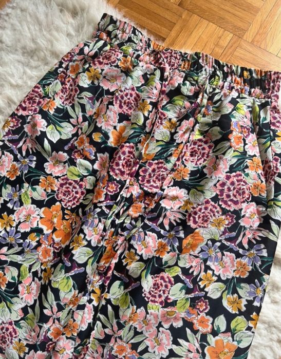 Zara spodnie culotte przewiene